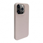 Back panel cover iLike Apple iPhone 14 Pro Silicone plastic case Eco Print Design Beige