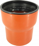Reducer Cast Iron/Plastic D160 with Gasket orange