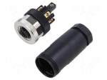 Connector: M12 | plug | PIN: 8 | female | 30V | straight | screw terminal