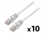 Patch cord | U/UTP | Cat: 5e | RJ45 plug,both sides | stranded | CCA