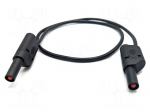 Test lead | 32A | banana plug 4mm,both sides | Urated: 1kV | black