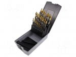 Drill set | for metal | high speed steel grounded HSS-G | 25pcs.