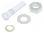 Fiber for LED | &Oslash;5mm | L: 16mm | round | Front: convex | IP67