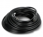 Cable; DC 5,5/2,1 plug,DC 5,5/2,1 socket; 0.5mm2; black; 10m