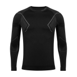 Men's thermoactive sweatshirt Alpinus Active Base Layer black-gray GT43189 S