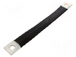 Braids | insulated earthing tape | W: 40mm | 95mm2 | &Oslash;1: 17mm | &Oslash;2: 17mm