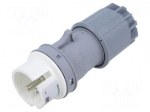 Connector: AC supply | plug | male | 16A | 24/42VDC | IEC 60309 | IP44