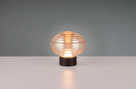 Trio Earl LED table lamp matt black/amber rechargeable gaismeklis R57771113 4017807601923