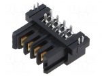 Connector: PCB to PCB | male | 20A | 250V | PIN: 4 | angled | THT | in-tray