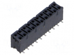 Connector: pin strips | socket | female | PIN: 20 | vertical | SMT | 2x10