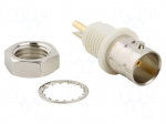 Connector: BNC | socket | female | straight | 75&Omega; | soldering | polyamide