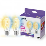 WiZ Connected 60W A60 E27 gudrā LED spuldze 90CRI 2700-6500K caurspīdīga2PF/6 929003017242 8719514551053