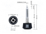 Tip | conical sloped | 2.3mm | longlife | for soldering station