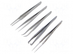 Tweezers-set | for precision works | 5pcs.