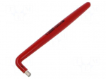 Wrench: hex key | insulated | HEX 5mm | Overall len: 165mm