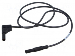 Test lead | 16A | banana plug 4mm,angular banana plug 4mm | Len: 1m