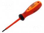 Screwdriver: insulated | hex key | HEX 3mm | Blade length: 75mm