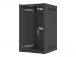 Lanberg | Rack cabinet 10" wall-mount 9U/280x310 (flat pack) with glass door | WF10-2309-10B | Black
