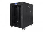 Servers Lanberg  Rack cabinet 19" free-standing 15U/800x1000 (flat pack) with glass door lCD V2, black |