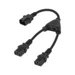 Elektrimaterjalid // Elektri laiendid, Pikendusjuhtmete, hajutuste ja UK ja USA adapterite komplekt // Rozdzielacz kabla komputerowego (splitter) gniazdo - 2x wtyk