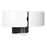LED valgustus // LED tulvvalgustid // TOS DUO LED 2x20W podw&oacute;jny naświetlacz ogrodowy z PIR, 2x1600lm, IP65, 4000K, PC, czarny