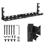 Uued tooted // Organizer podbiurkowy na kable Maclean, max. obciążenie 5kg, max. 728mm, czarny, MC-103 B