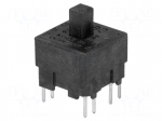 Microswitch TACT | DPST-NO + DPST-NC | Pos: 2 | 0.025A/120VDC | THT