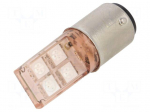 LED lamp | orange | BA15D | 24VDC | 24VAC