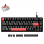 Lemokey X6, Red backlight, Keychron Red Switch, Black, US