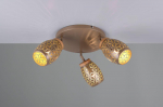 Trio Bidar spotlight 3-pc E14 coffee brown gaismeklis R61573365 4017807633429