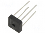 Bridge rectifier: single-phase | Urmax: 400V | Ufmax: 1V | If: 8A | THT
