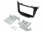 Radio mounting frame | Hyundai | 2 DIN | black gloss