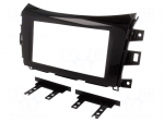Radio mounting frame | Nissan | 2 DIN | black gloss