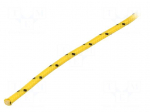 Rope | polypropylene | &Oslash;rope: 4mm | L: 50m | with a core | yellow