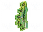 Splice terminal: rail | ST | spring clamp | yellow-green | 31A | 5.2mm