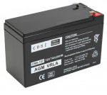 12V 7Ah aku :: AGM: VRLA :: 12 volti, 7 ampertundi (Ah) :: Klemmi t&uuml;&uuml;p T1 (4,75 mm)