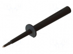 Measuring tip | 16A | black | Tip diameter: 2mm | Socket size: 4mm