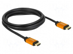 Cable | HDMI plug,both sides | HDMI 2.1 | Len: 2m | black | 48Gbps