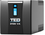 UPS 3100VA Line Interactive | 1800W | Akud 4x 12V/9Ah | Kaughaldus USB kaudu