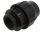 Splice terminal: clamping | Thread: G 1 1/2" internal | 63mm | Plast