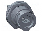 Connector: RJ45 | socket | Cat 5e | shielded | gold-plated | 8p8c