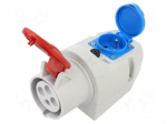Connector: AC supply 3-phase | socket | female | 32A | 400VAC | IP44
