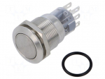 Switch: push-button | Stabl.pos: 1 | NC x2 + NO x2 | IP65 | Pos: 2