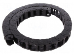 Cable chain | E14 | Bend.rad: 38mm | L: 1006mm | Int.height: 19mm