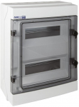 Modular hermetic switchgear (500V AC, 1000V DC) 2x12 surface-mounted (N+PE) IP65 RH-24