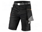 Protective shorts | Size: XL | black | HD | slim | 285g/m2