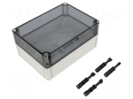 Enclosure: multipurpose | X: 130mm | Y: 180mm | Z: 84mm | TK PC | grey