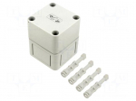 Enclosure: multipurpose | X: 65mm | Y: 65mm | Z: 81mm | TK PC | grey | IP66