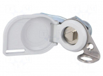 Lock | left | zinc and aluminium alloy | 15mm | Features: without key
