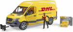 Bruder MB Sprinter DHL with driver, model vehicle (yellow)
